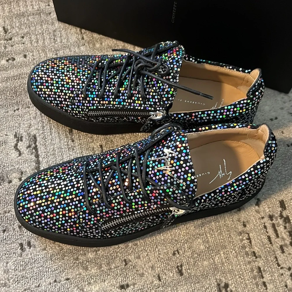 Giuseppe Zanotti Double Zip Low Top Sneakers - Picture 3 of 9